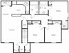 St. Cloud Village_3 Bedroom Floor Plan